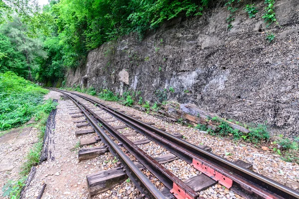 Death Railway, durante a Segunda Guerra Mundial em Kanchanaburi Tailândia . — Fotografia de Stock