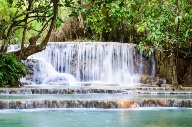 Kouangxi şelale Luangprabang Laos.