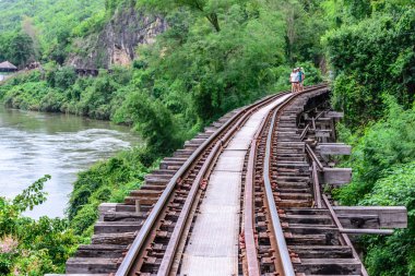 Kanchanaburi Tayland, İkinci Dünya Savaşı sırasında ölüm demiryolu.