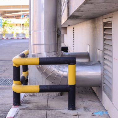 Endüstriyel Havalandırma kanalları sistemi.