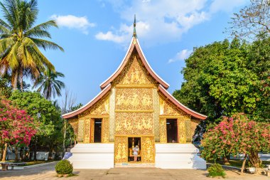 WAT Xieng tanga Ratsavoravihanh veya Tapınağı Luang Prabang, Laos, Altın Şehir'in.