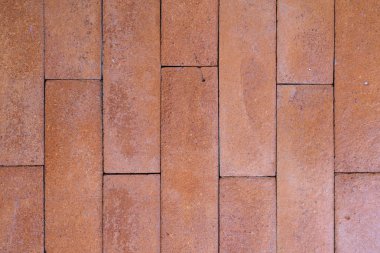 Yıpranmış eski tuğla duvar arka planı.