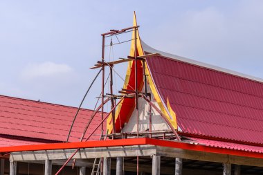 Tay tapınak inşaatı.