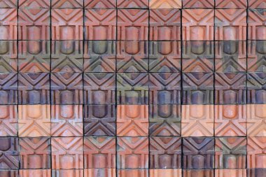 Arka plan için güzel kare tuğla dokusu.