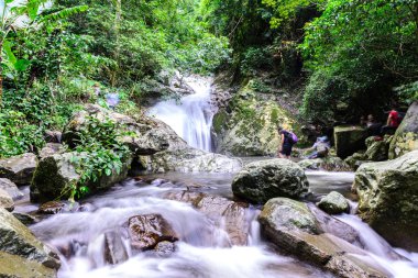Milli Park, Saraburi Tayland güzel şelale.