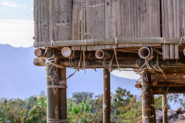 Closeup detail of Thai style bamboo cottage. — Stock Photo, Image