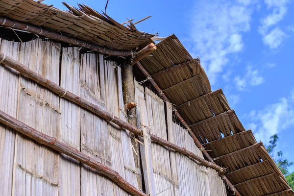 Nahaufnahme Detail der thailändischen Bambus-Hütte. — Stockfoto