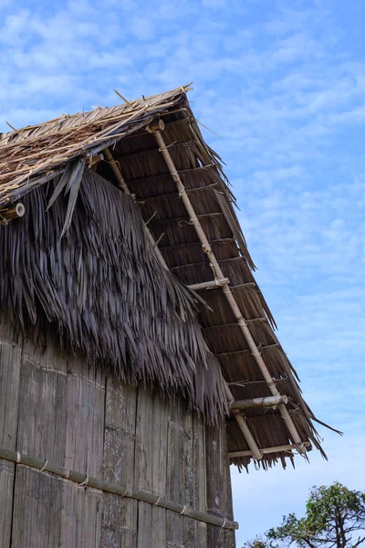 Nahaufnahme Detail der thailändischen Bambus-Hütte. — Stockfoto