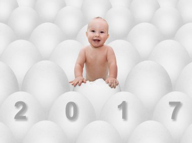 komik resim olarak yeni yıl 2017 için bir dilek
