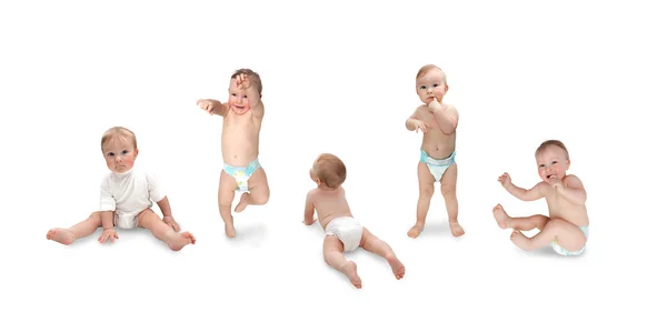 Five babies — Stock Photo, Image