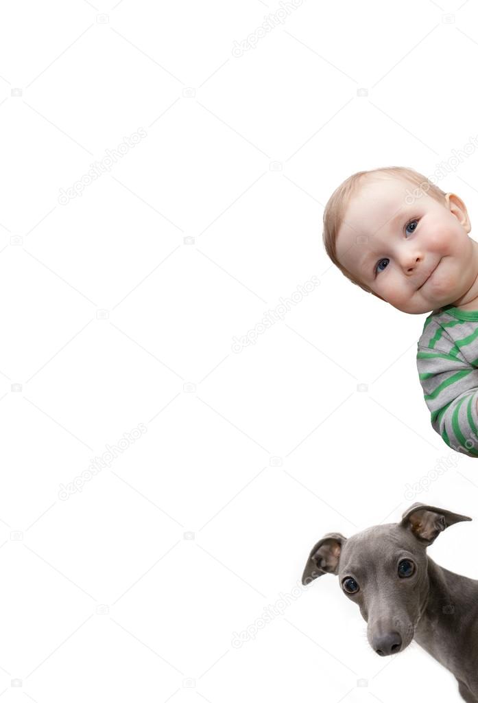 boy and dog