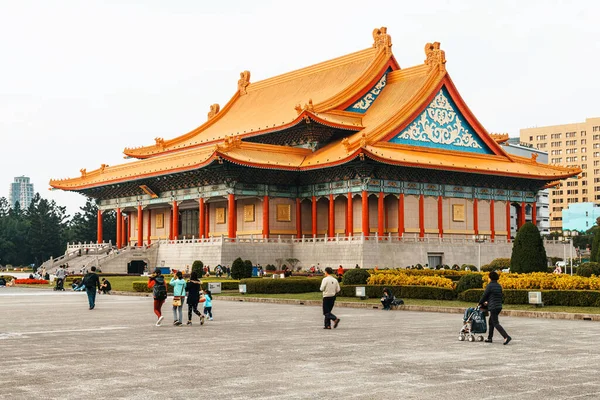 타이베이 Dec 2017 National Theater Hall Taiwan Main Gate 오른쪽에 — 스톡 사진