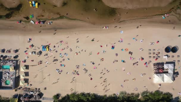 Jurmala Dzintari Lettland Baltikum Wunderschönes Panorama Luftbildvideo Von Der Fliegenden — Stockvideo