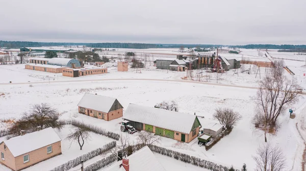 Akniste Jekabpils Lettország Baltics Gyönyörű Panoráma Légi Felvétel Repülő Drón — Stock Fotó