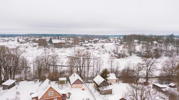 Akniste Jekabpils Lettland Baltikum Vacker Panoramautsikt Från Flygande Drönare Till — Stockfoto