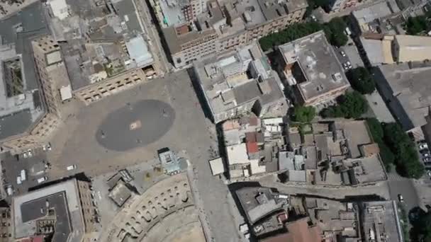 Lecce Puglia Italia Hermoso Video Panorámico Desde Avión Tripulado Volador — Vídeos de Stock