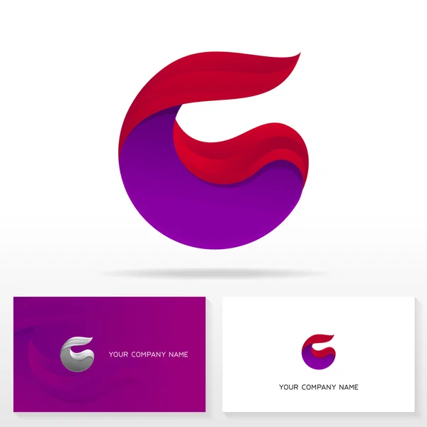 Lettre G logo design - signe vectoriel . — Image vectorielle