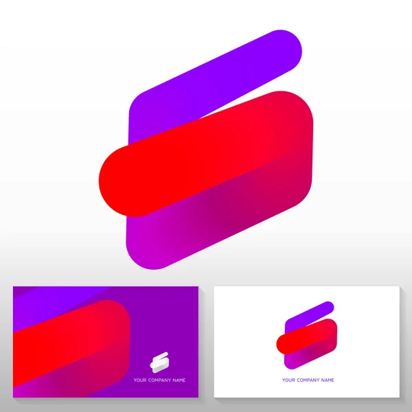 Letter Logo Ontwerp Abstract Kleurrijk Vectorteken Sjablonen Voor Visitekaartjes Voorraadvector — Stockvector