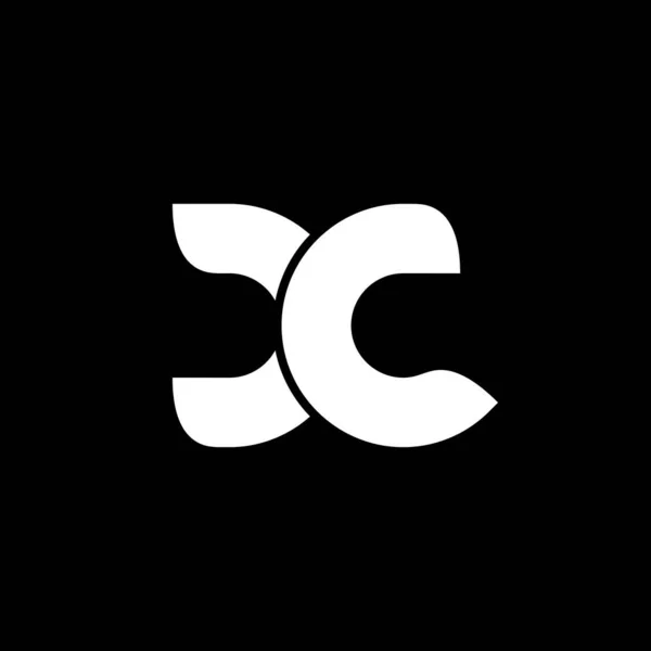Letters Logo Design Abstract Vector Monogram Emblem Stock Vector Illustration — Stock Vector