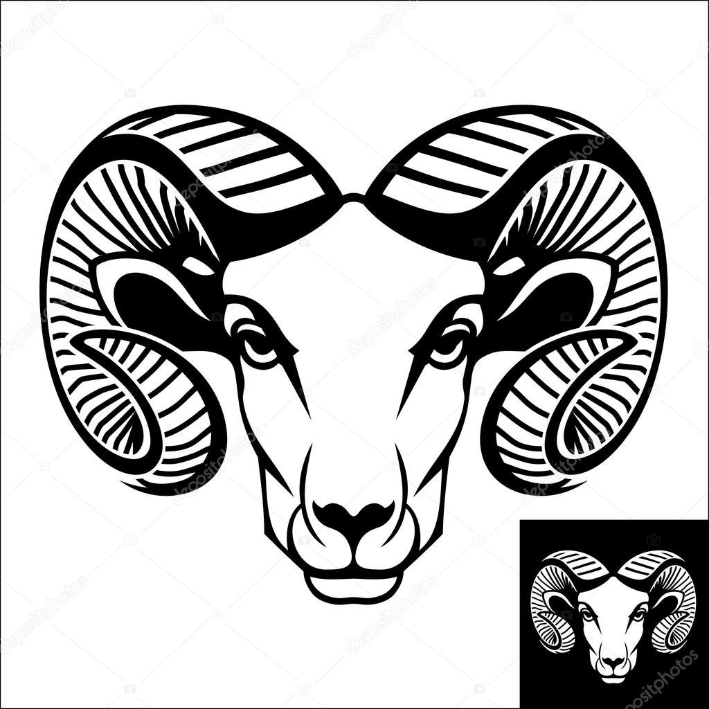 Ram head logo or icon