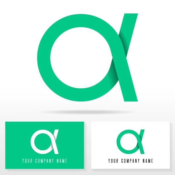 Letter Een logo pictogram ontwerp template elementen - Illustratie — Stockvector