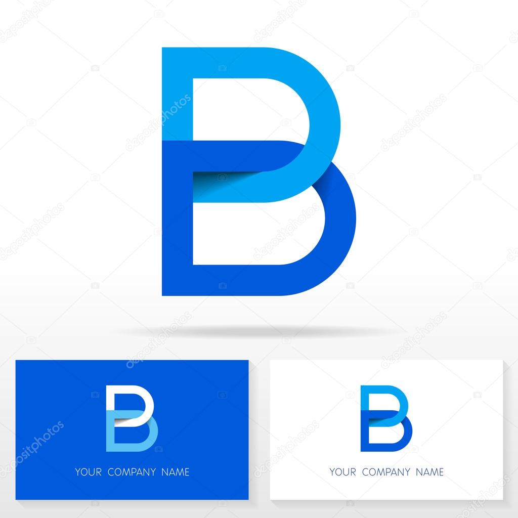 Letter B logo icon design - vector sign. Business card templates