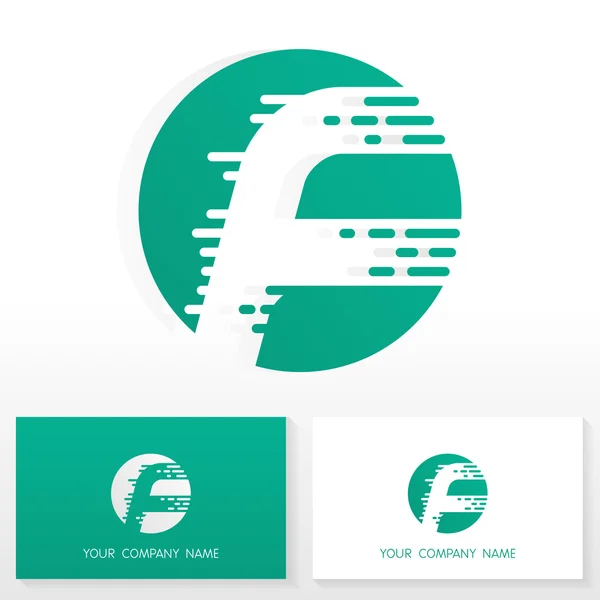 Bokstav F logo ikon design mall element - Illustration — Stock vektor