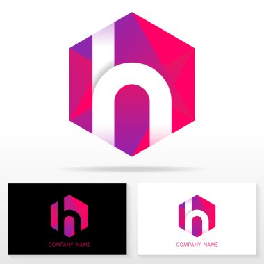 H harfi logo simge tasarım şablonu öğeleri - illüstrasyon.