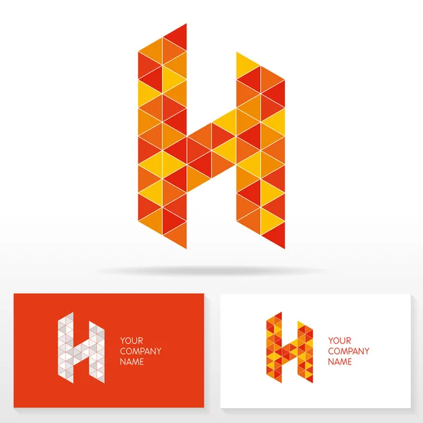 Letter H logo icon design template elements - Illustration. — Stock Vector