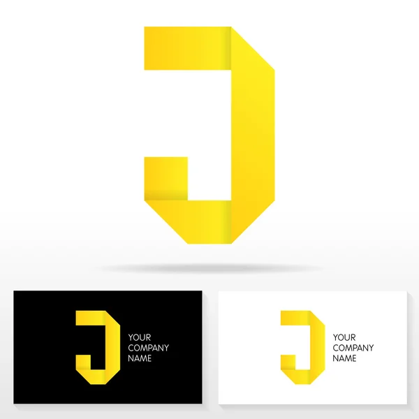 Lettre J éléments de modèle de conception icône logo - Illustration . — Image vectorielle