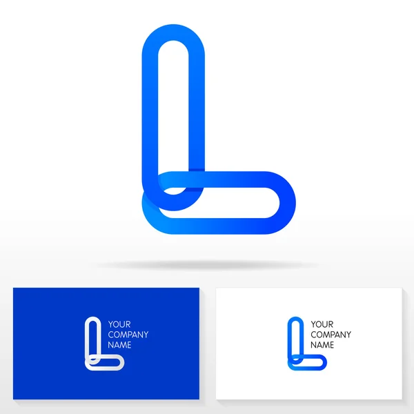 L 文字ロゴ アイコンのデザイン テンプレート要素 - イラスト. — ストックベクタ