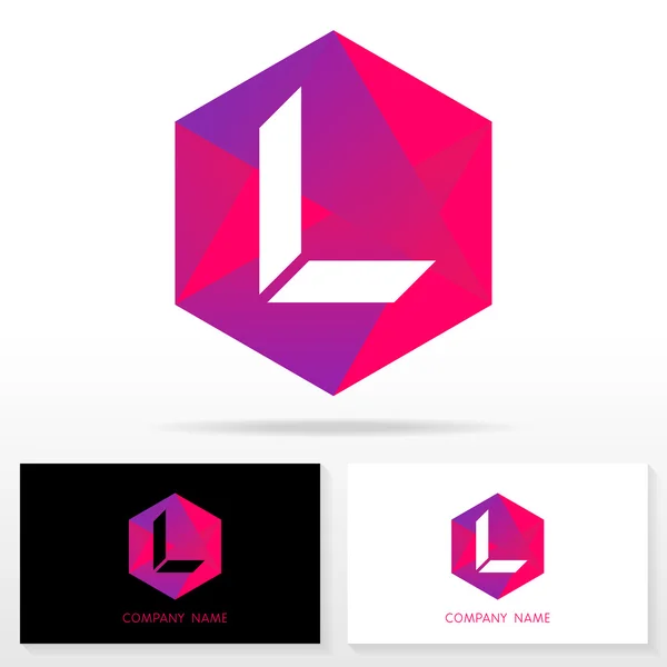 Buchstabe l logo symbol design template elemente - illustration. — Stockvektor