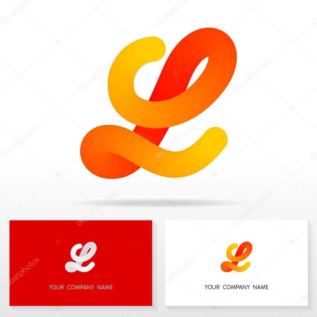 Letter L logo icon design - vector sign. Business card templates.