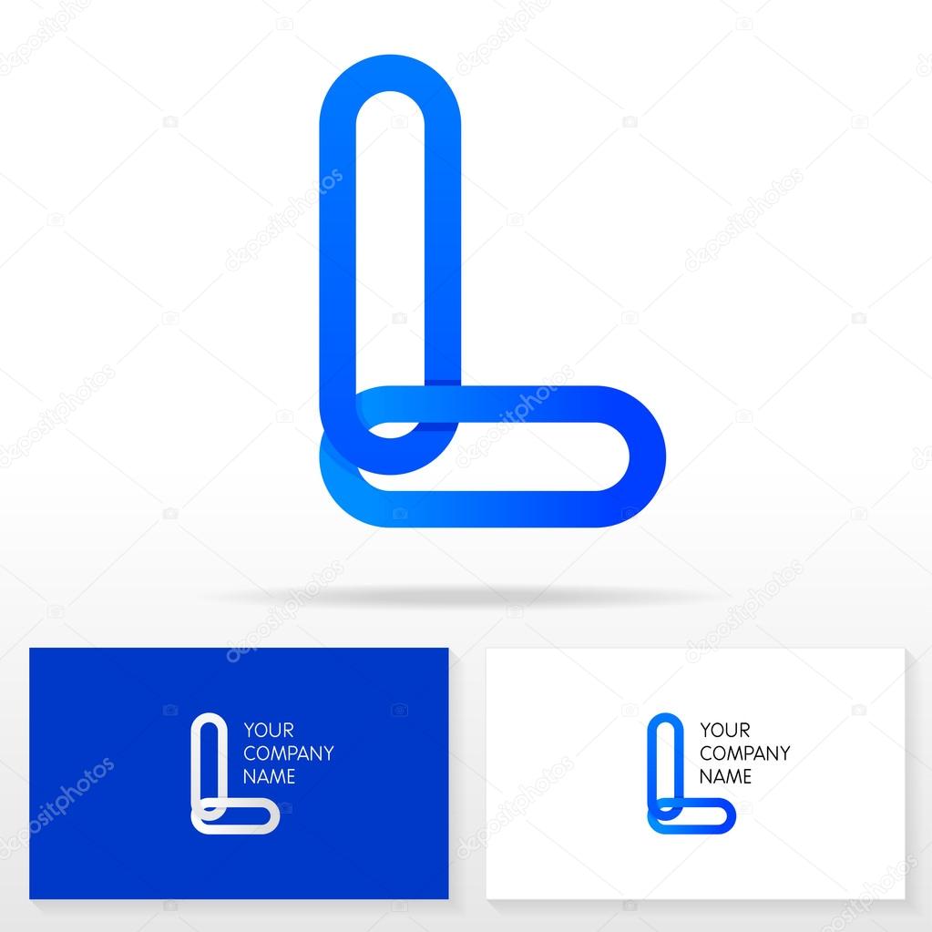 Letter L logo icon design - vector sign. Business card templates.