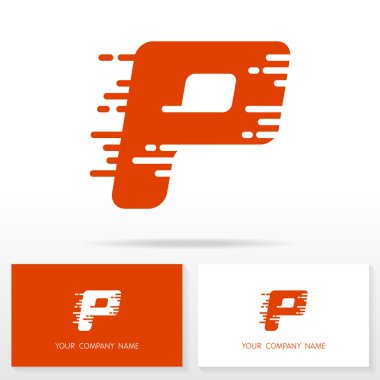 Letter P logo icon design template elements - Illustration. clipart