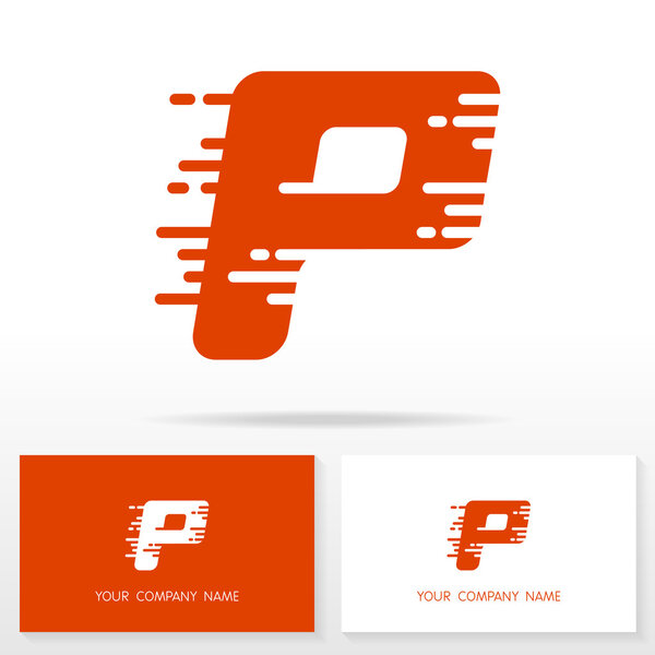 Letter P logo icon design template elements - Illustration.