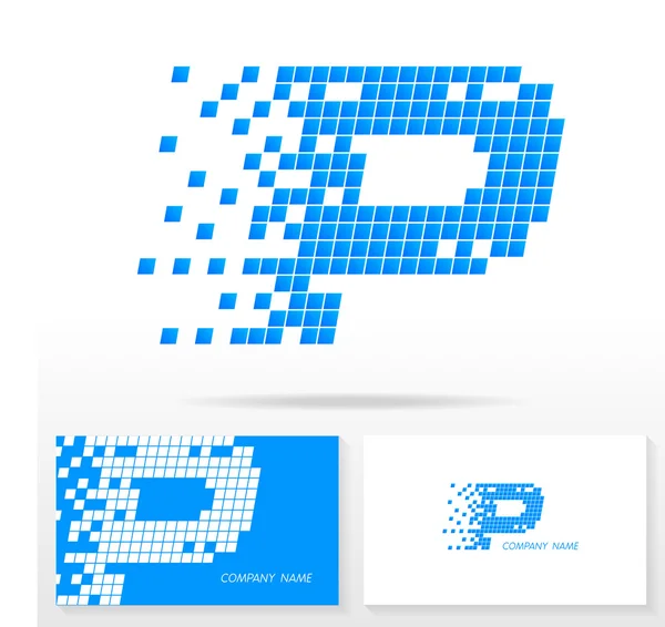 Brief p logo symbol design template elemente - illustration. — Stockvektor