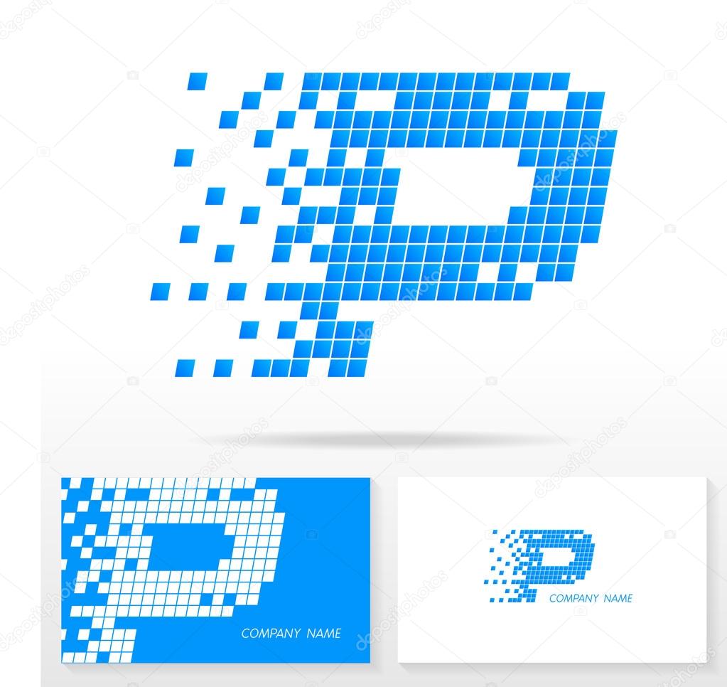 Letter P logo icon design - vector sign. Business card templates.