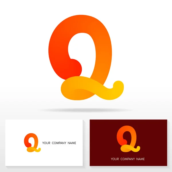 Γράμμα Q εικονίδιο προτύπου στοιχεία του σχεδιασμού λογοτύπου - εικονογράφηση. — Διανυσματικό Αρχείο