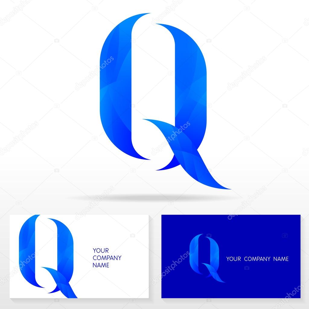 Letter Q logo icon design - vector sign. Business card templates.