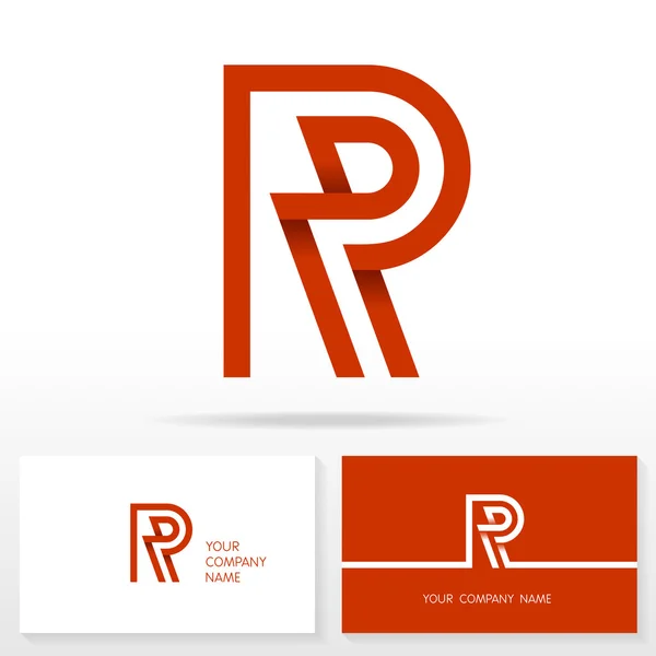 Letter R logo icon design template elements - Illustration. — Stock Vector