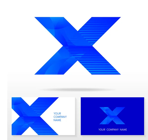 Letter X logo or icon design template elements - Vector Illustration. — 스톡 벡터