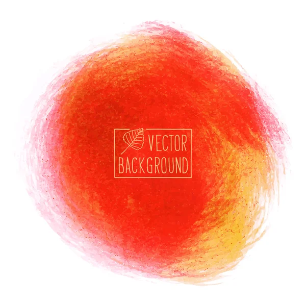 Orange colored paint background - Vector Illustration. — Stockový vektor