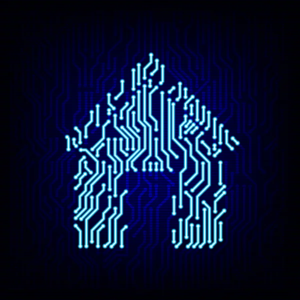 Akıllı ev concept. Vektör çizim.