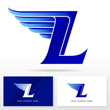 L harfi logo simge tasarım şablonu öğeleri - illüstrasyon.