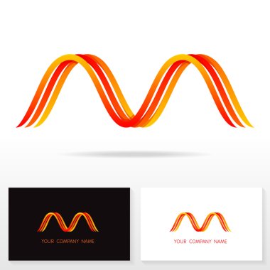 Letter M logo icon design template elements - Illustration. clipart