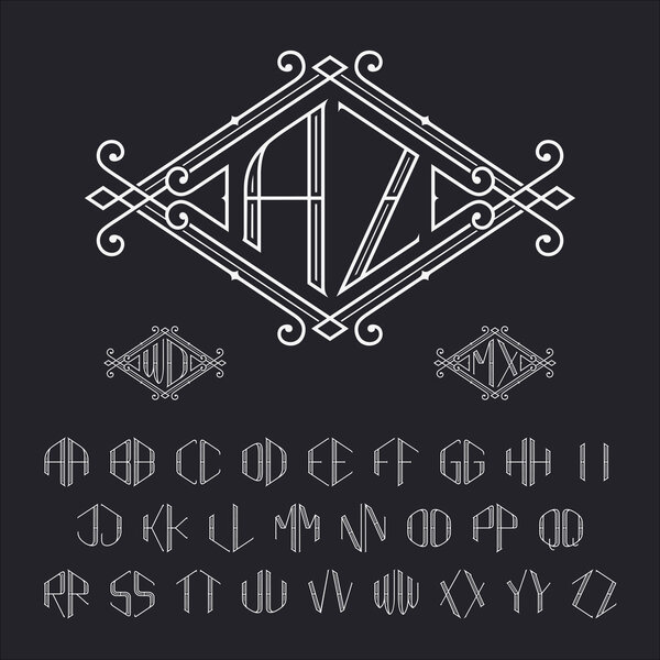 Шаблон монограммы
.