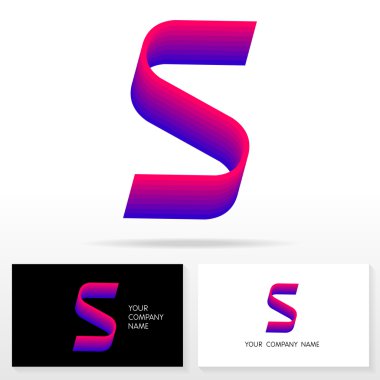 S harfi logo simge tasarım şablonu öğeleri - illüstrasyon.