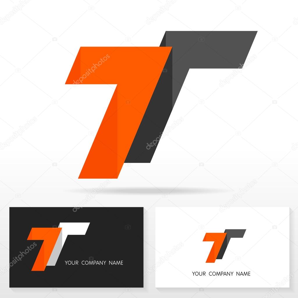 Letter T logo icon design template elements - Illustration.