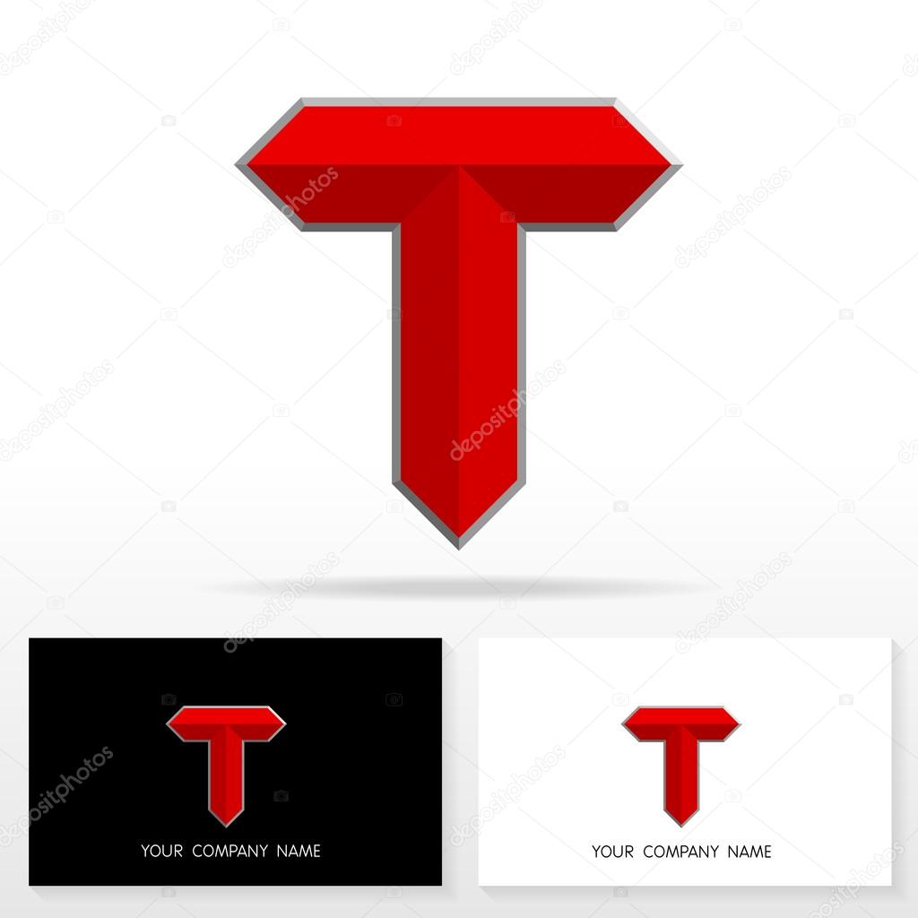 Letter T logo icon design template elements - Illustration.